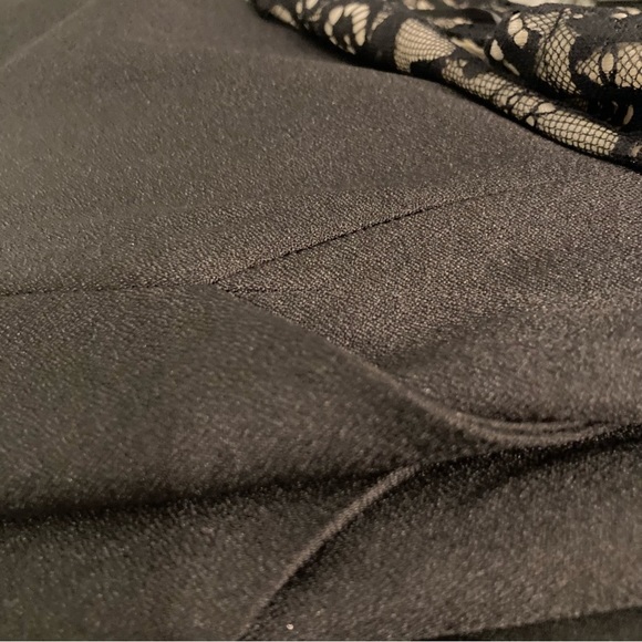 San Joy Black and Tan lace sleeveless halter top short romper size small - Picture 10 of 10